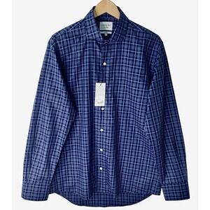 LEDBURY Wilmouth Plaid Slim Fit Long Sleeve Shirt Mens 16.5/35 NWT $165